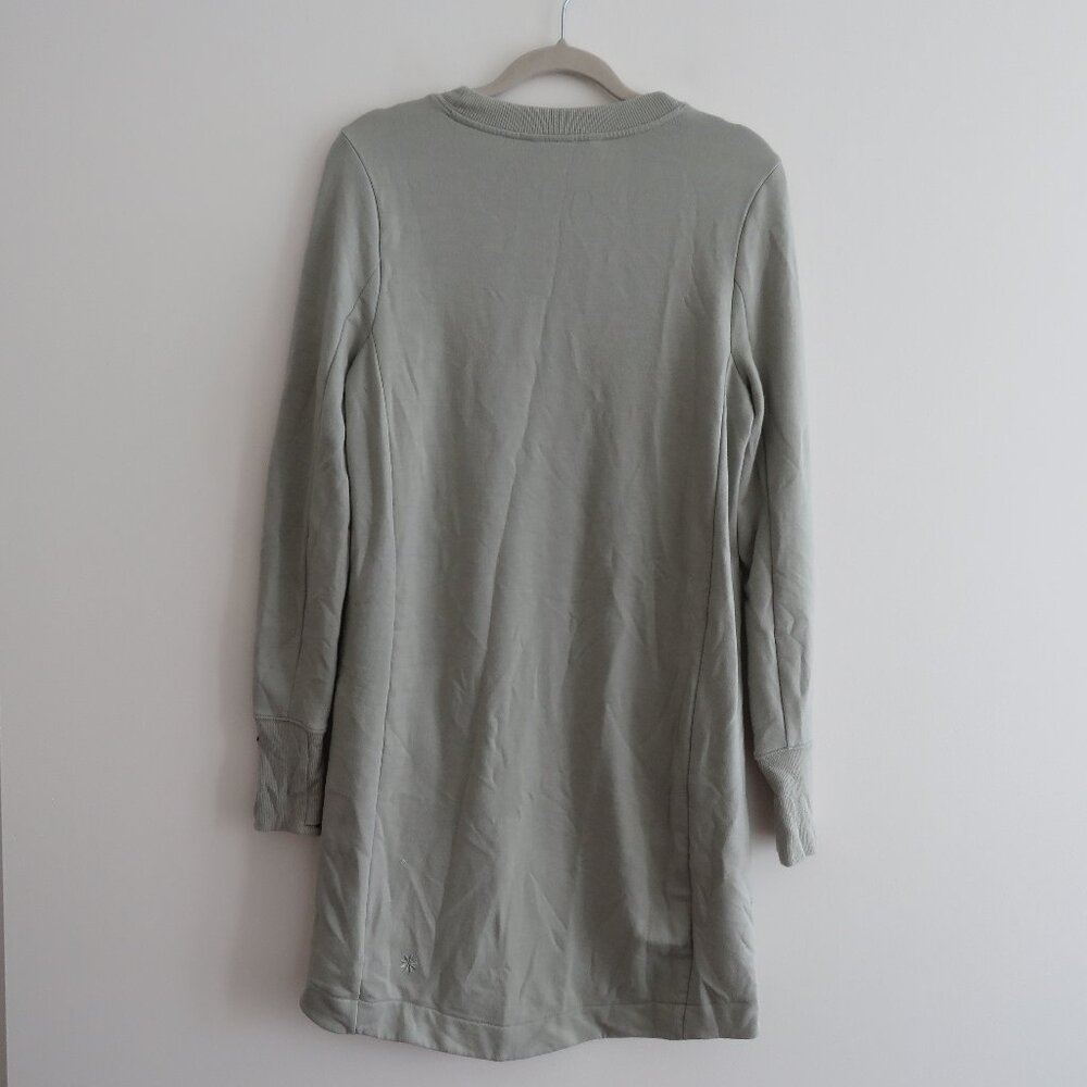 ATHLETA Coaster Luxe Sweatshirt Dress in Fern Green Athleisure Lounge - Size S - Picture 9 of 15